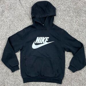 Nike hoodie swoosh boys large small flaws